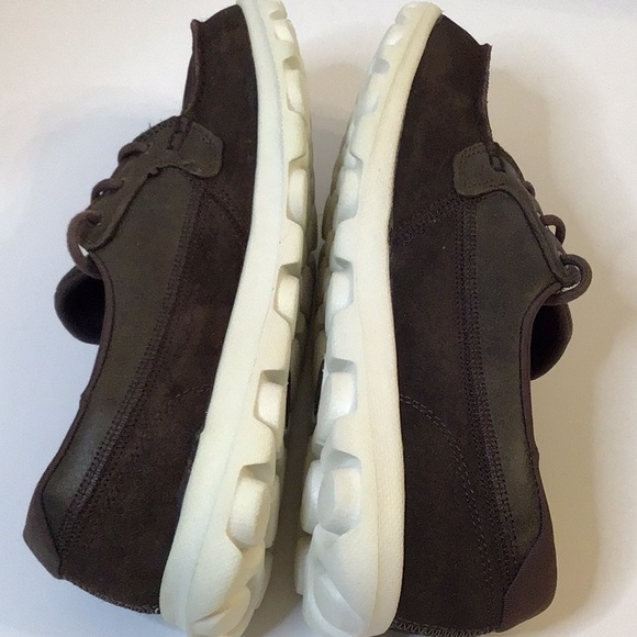 SKECHERS GOGO MAT BROWN LEATHER TEXTILES UPPER SHOES SZ 9 - Picture 9 of 13